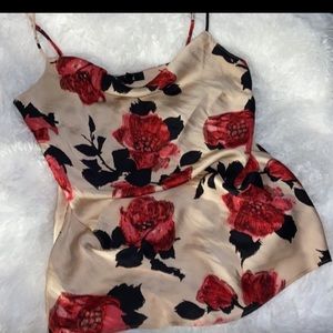 Paige Giovanna rose cami tank top